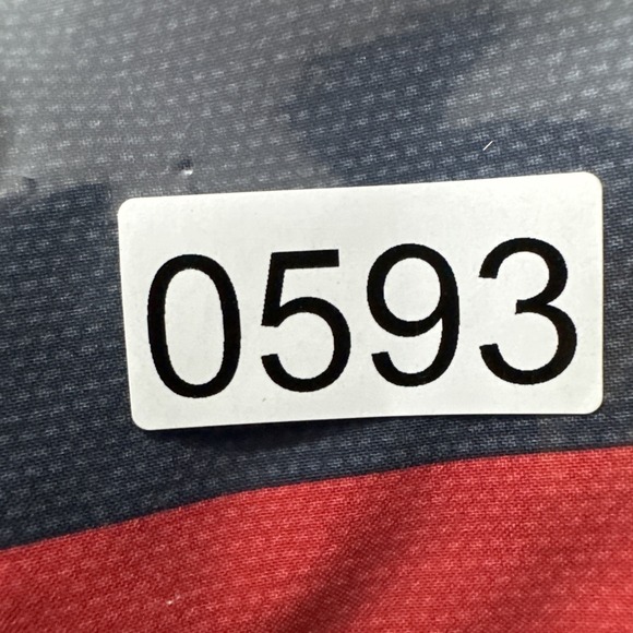 Rusty Board Shorts Men 32 Red Gray Striped Y2K 2000s Surfboard Swim Trunks - Picture 8 of 8